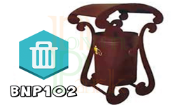 سطل زباله فلزی پارک