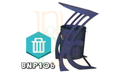 سطل زباله پارکی فلزی 06