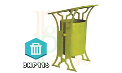 سطل زباله پارکی فلزی 16